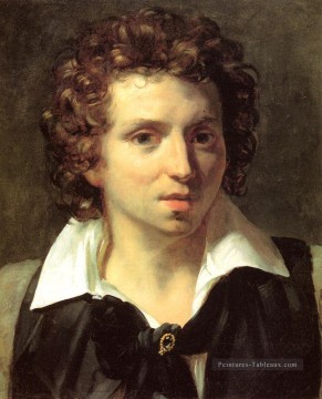  doré - Un portrait d’un jeune homme romantique Théodore Gericault